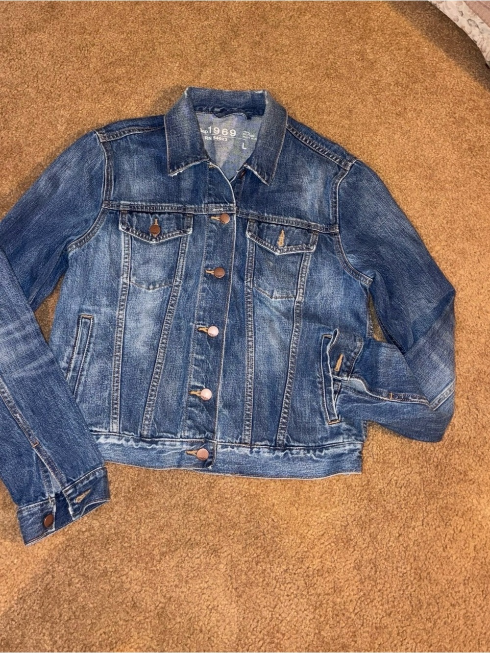 GAP Blue Women's Denim Jacket - Classic Trucker Style